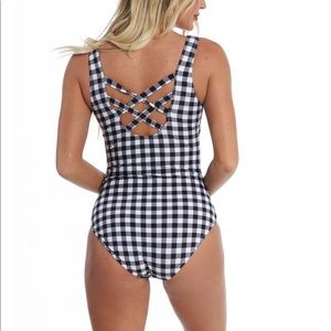 The Dreamer | Black & White Gingham Bathing Suit